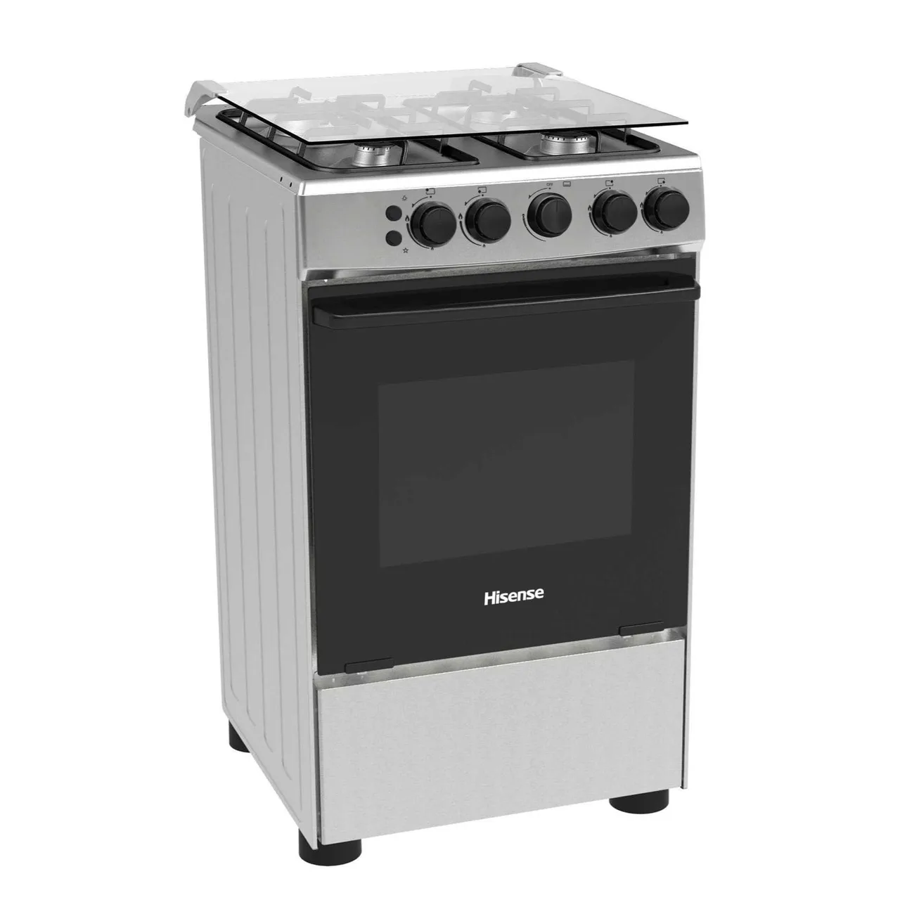 Hisense 50 x 50 cm full gas cooker with oven, HFG50111X