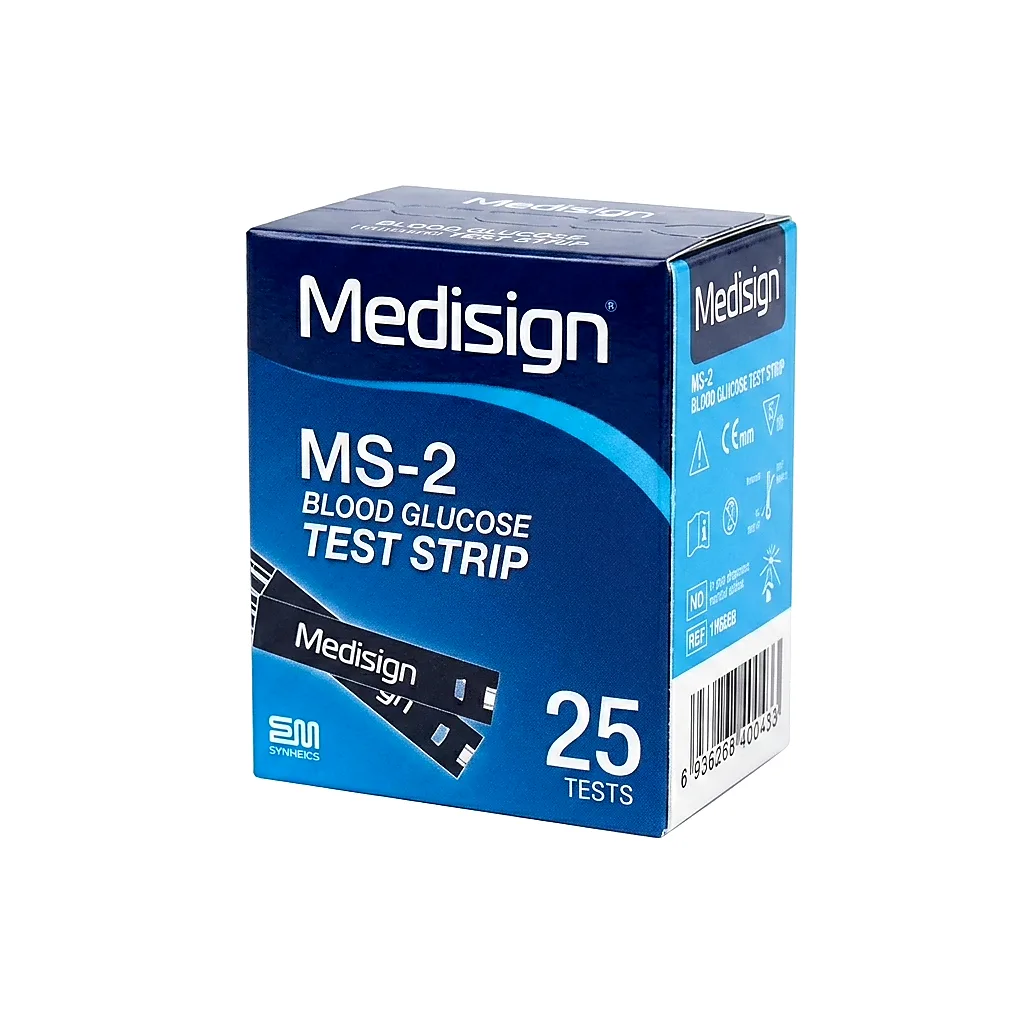 Vipande vya kupima sukari MediSign MS-2, 25