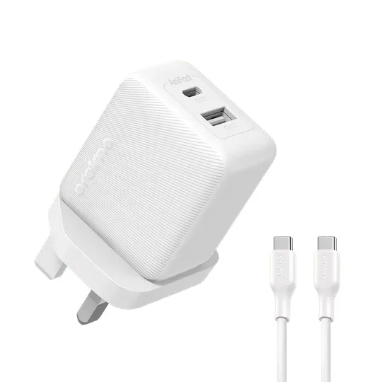 Chaja ya oraimo W 20 yenye tundu mbili na waya wa USB-C
