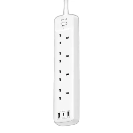 Extension ya oraimo PowerHub C, soketi 4 na USB 3, mita 2