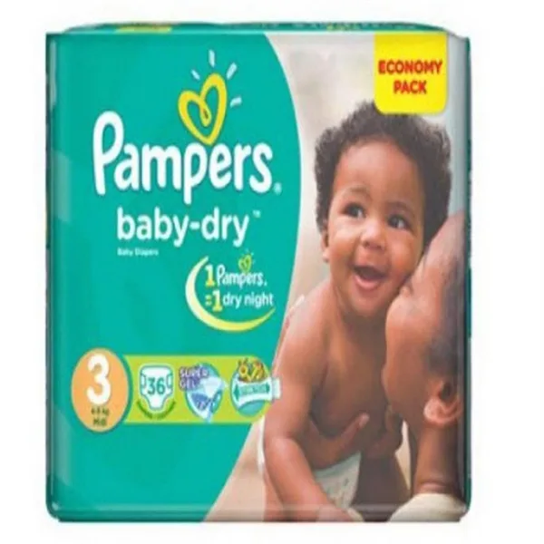 Pampers saizi 3 kilo 4-9, vipande 36