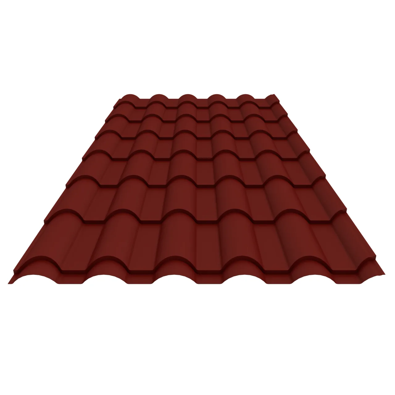 Romantile painted steel roofing tiles