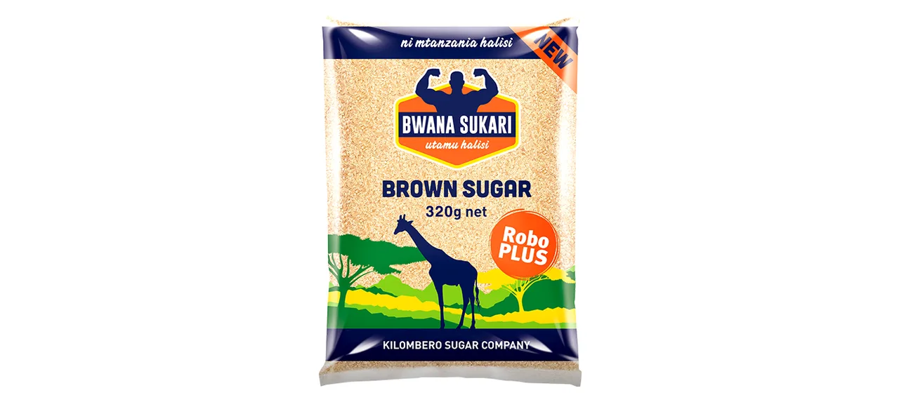 Bwana Sukari brown sugar, 50 g to 1 kg packs