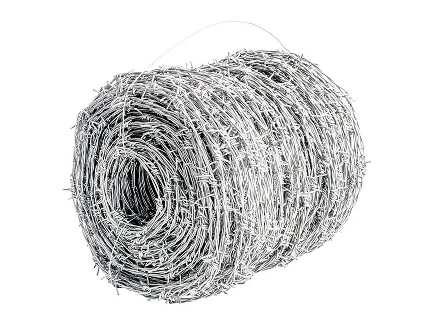 Galvanised barbed wire, rolls