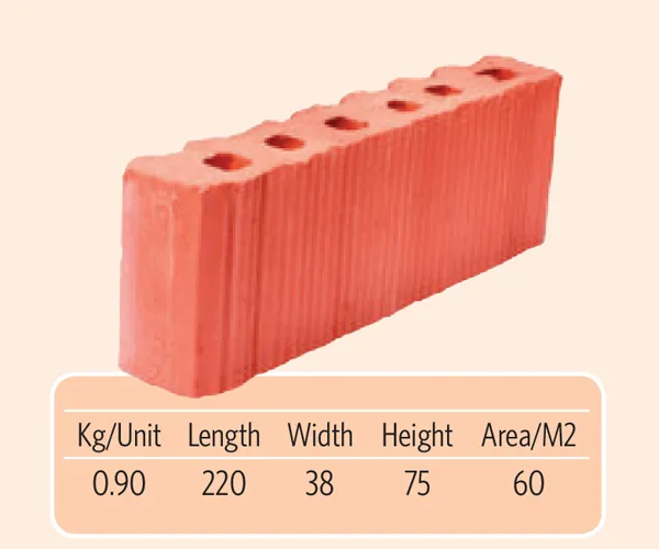 Clay half bricks