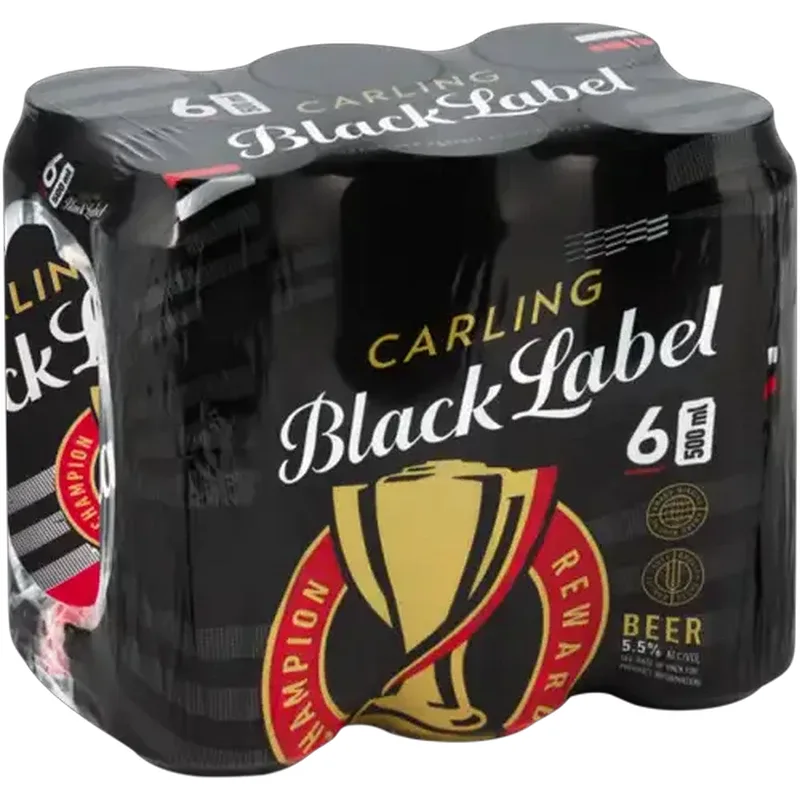 Carling Black Label, 6 x 500 ml cans