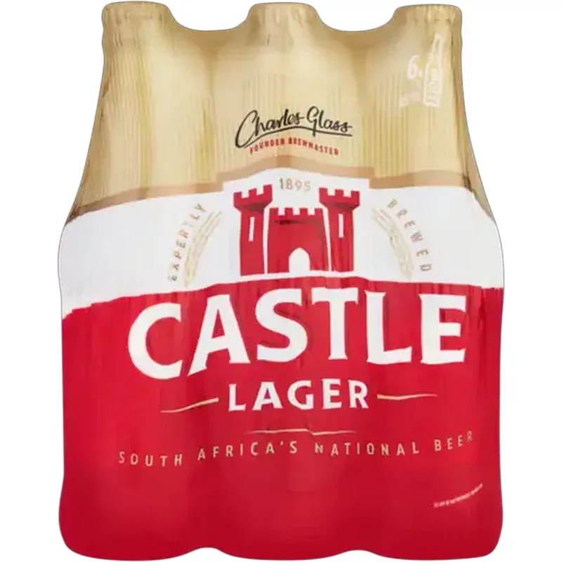 Castle Lager, 6 x 330 ml bottles