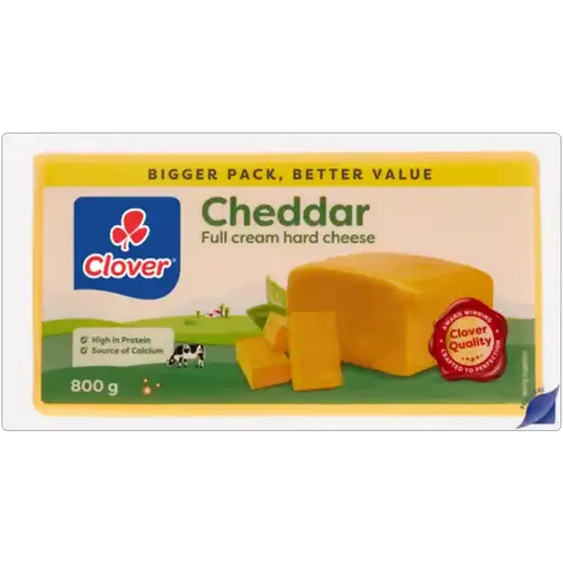 Clover Full Cream Cheddar Cheese 800 g