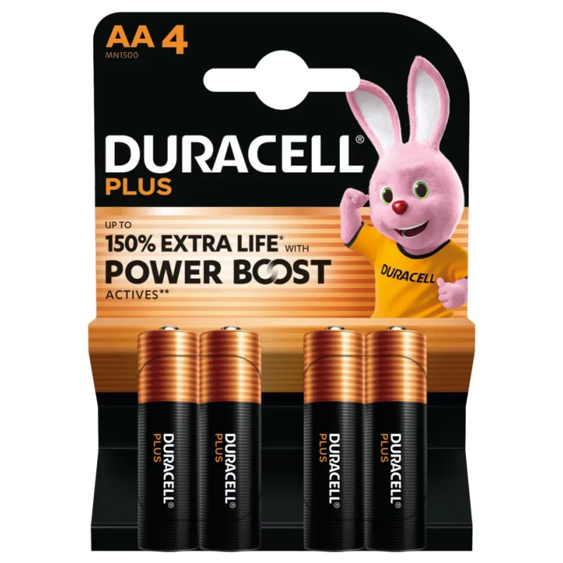 Duracell Power Boost AA batteries, 4 pack