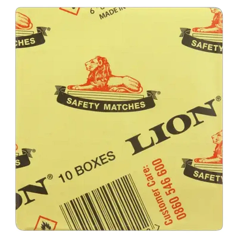 Lion Safety Matches, pack of 10 boxes