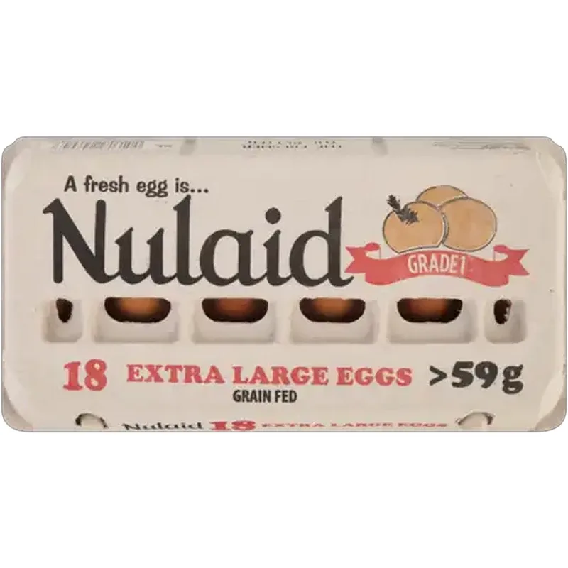 Nulaid Extra Large Eggs, 18