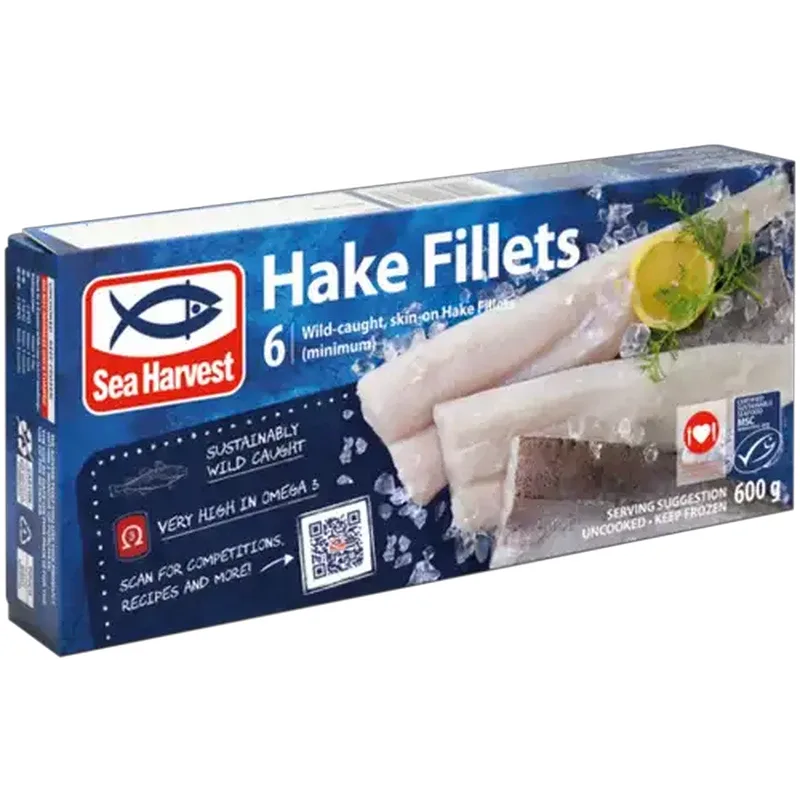 Sea Harvest frozen hake fillets 600 g