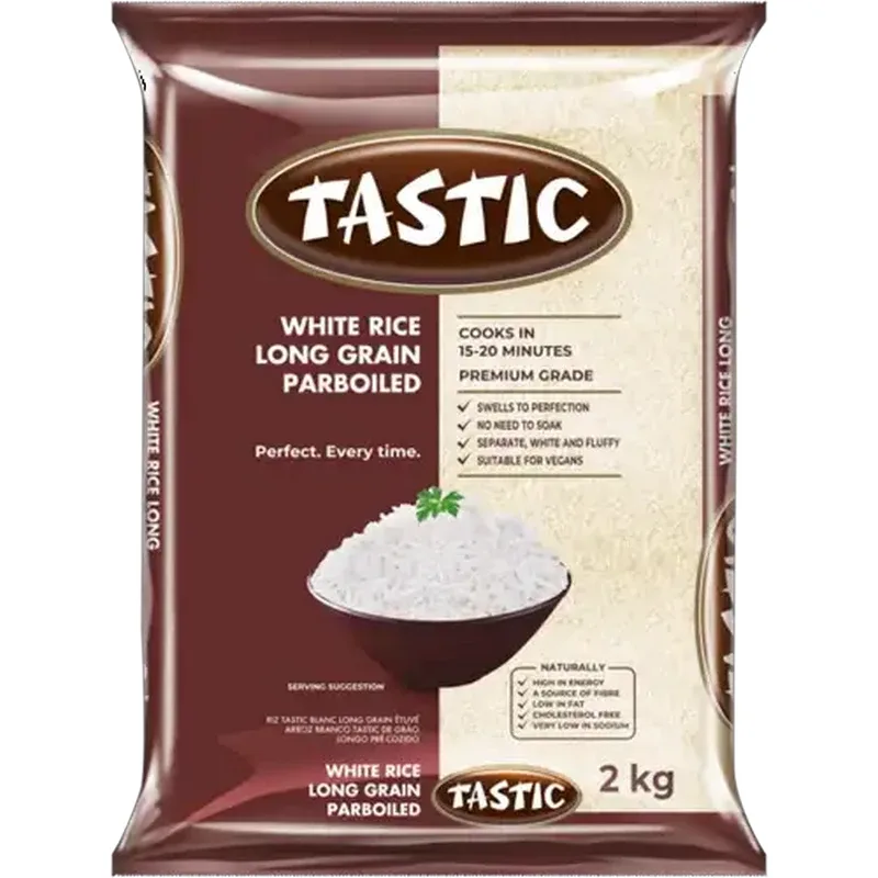 Tastic Long Grain Parboiled White Rice 2 kg