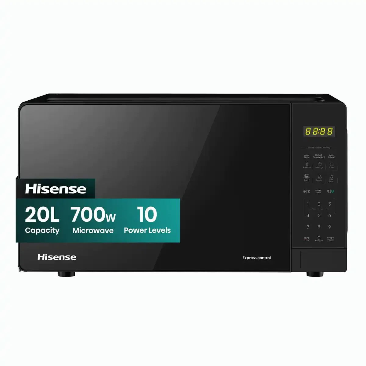 Hisense 20 L digital microwave, 700 W (H20MOBS15)