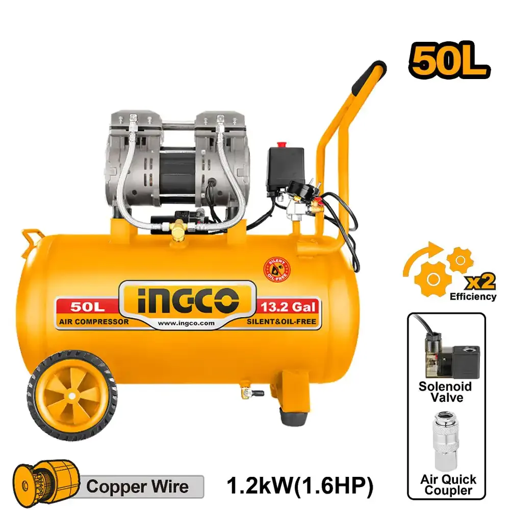 INGCO 50 L air compressor, 1.6 HP (ACS112501)