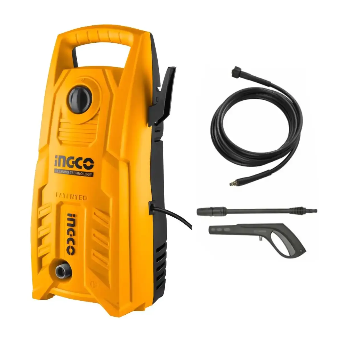 INGCO 1,400 W pressure washer, 130 bar (HPWR14008)