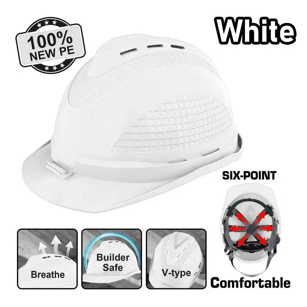 INGCO safety helmet with 6-point suspension (HSH802)