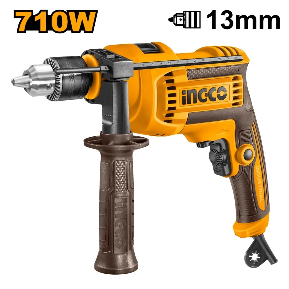 INGCO 710 W impact drill, 13 mm (ID7118)