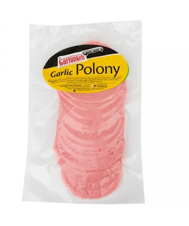 Master Pork garlic polony, sliced