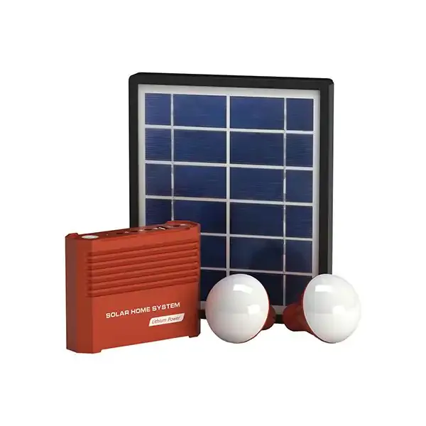 Thunderbolt solar home lighting kit, 3 W panel and 2 bulbs (HS-DC-3WLI)