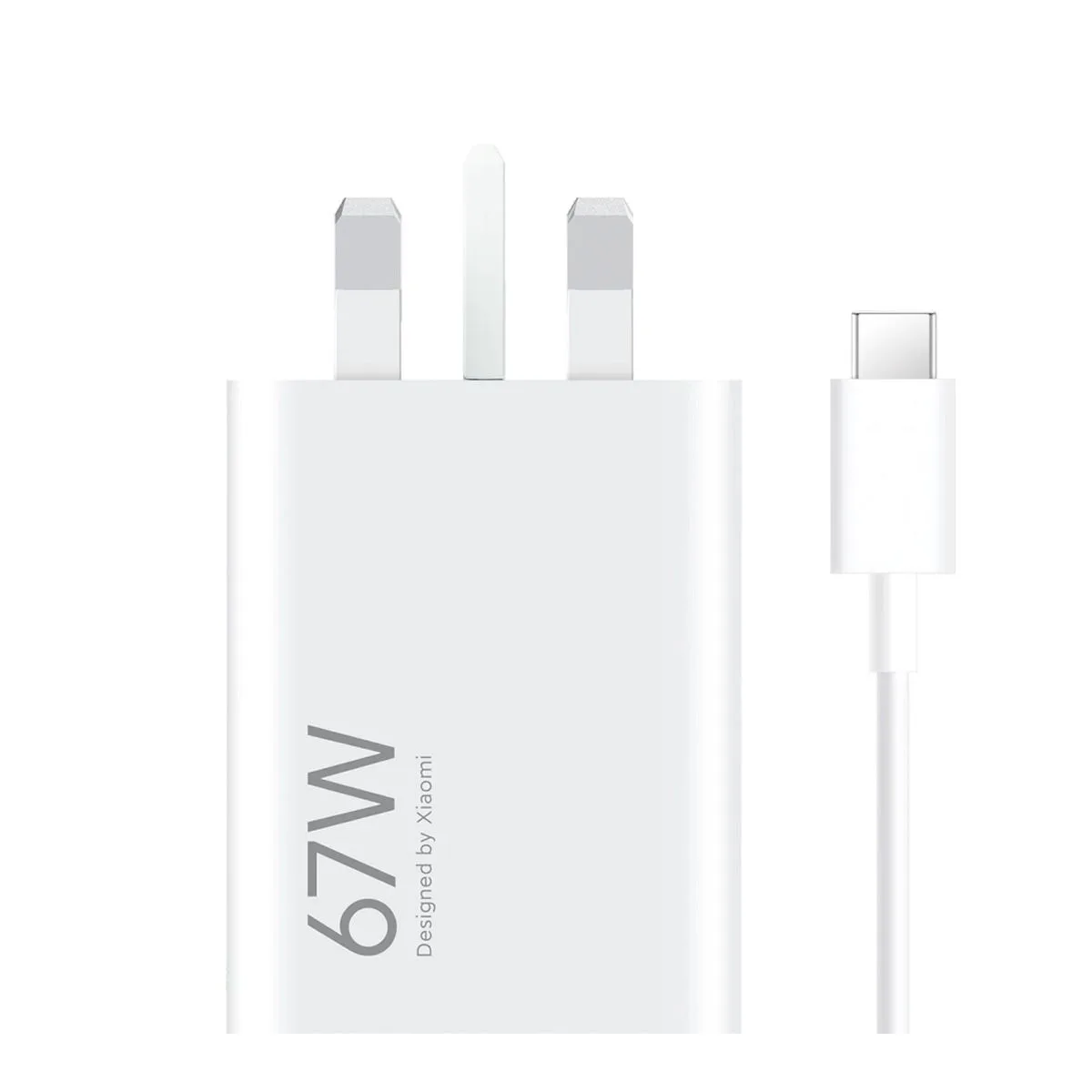 Xiaomi 67 W fast charger with USB-C cable, white (MDY-15-EU)