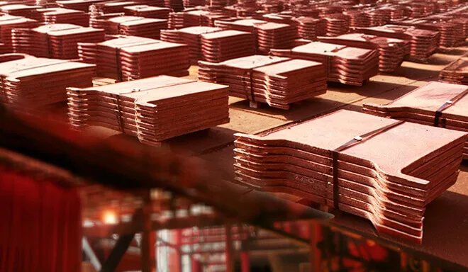 Copper cathodes, LME Grade A