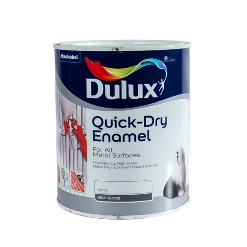 Dulux quick-drying enamel, white, 1 litre