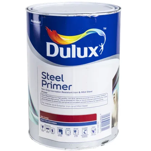 Dulux red oxide steel primer, 5 litres