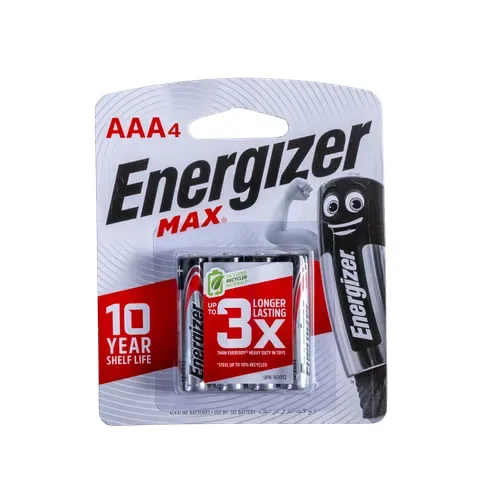 Energizer Max AAA batteries, pack of 4