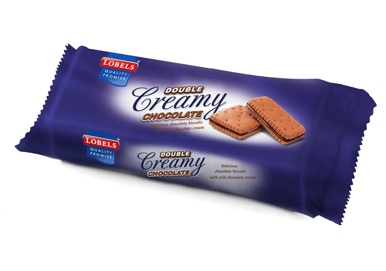 Lobels Double Choice creamy chocolate biscuits, 150 g
