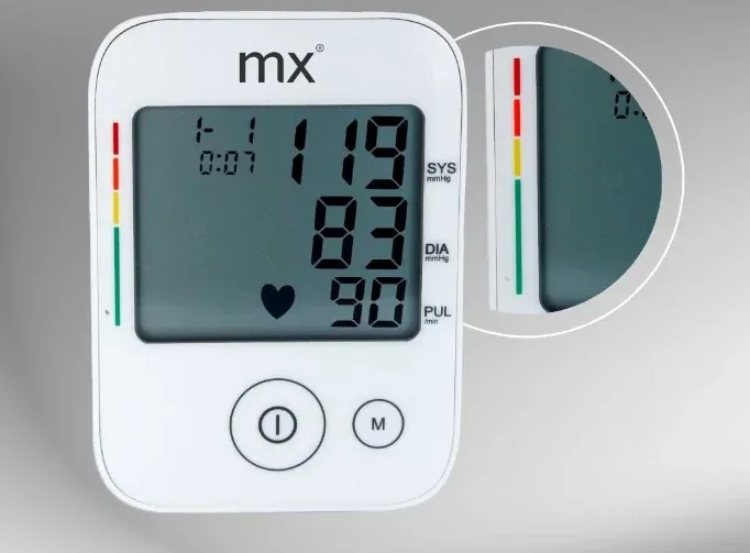 MX Health BP102 compact upper-arm blood pressure monitor