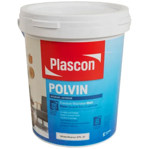 Plascon Polvin matt acrylic, white, 20 litres