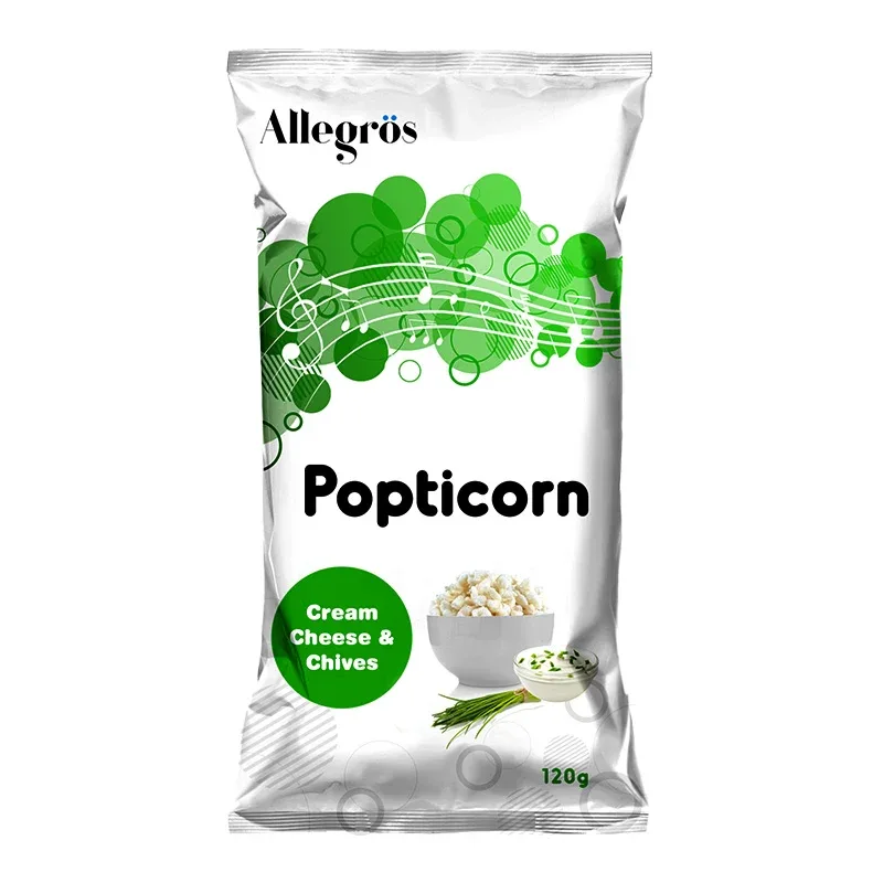 Allegro Popticorn cream cheese and chives, 120 g