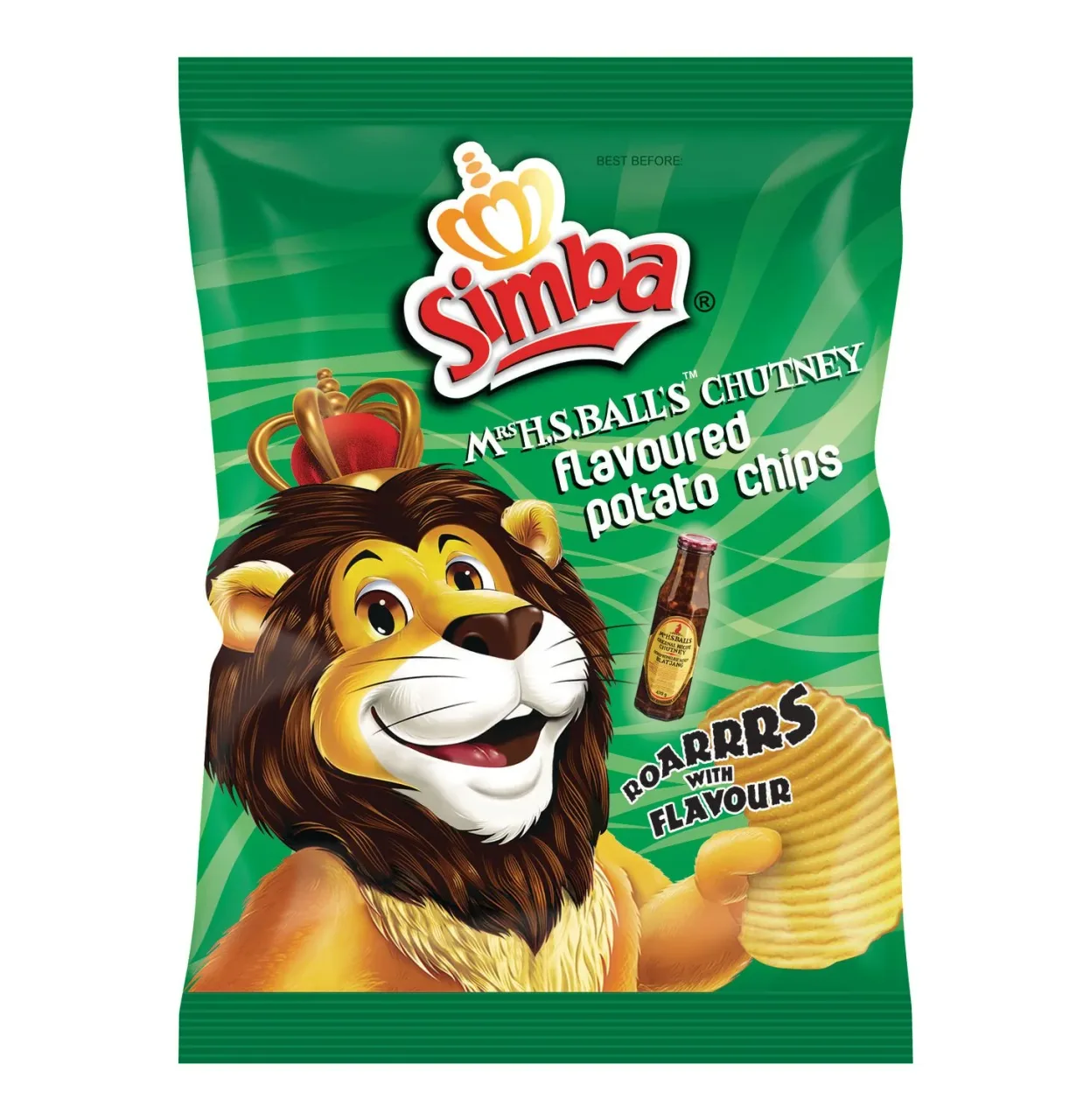 Simba Mrs H.S. Ball’s chutney potato chips, 100 g