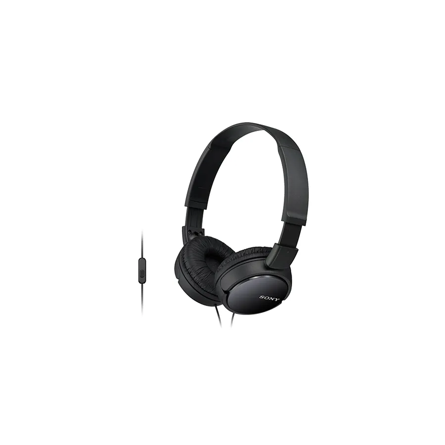 Sony MDR-ZX110AP wired headphones with mic, black
