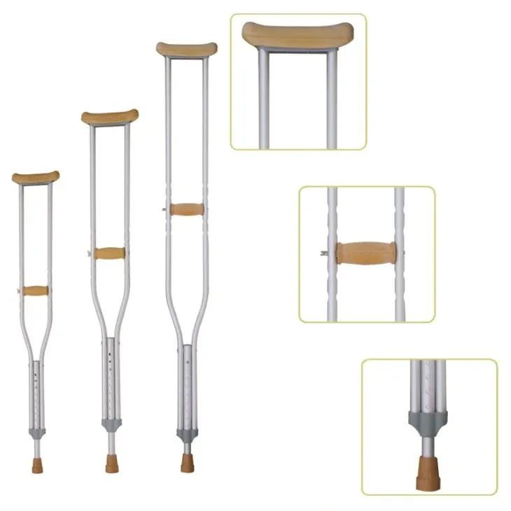 Underarm crutch, medium, adjustable