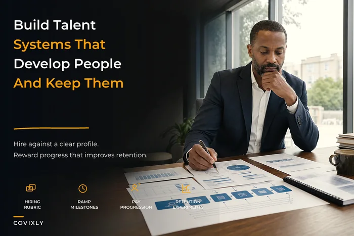 A leader's playbook for talent strategy: hiring rubrics, ramp milestones and retention experiments