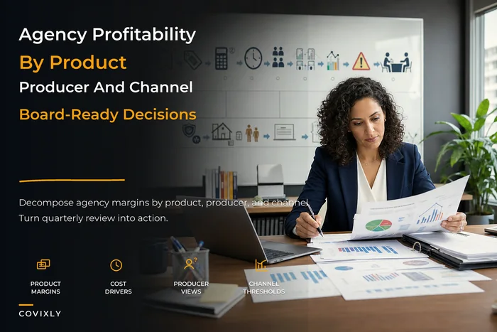 An agency owner's P&L playbook: decompose profitability by product, producer and channel