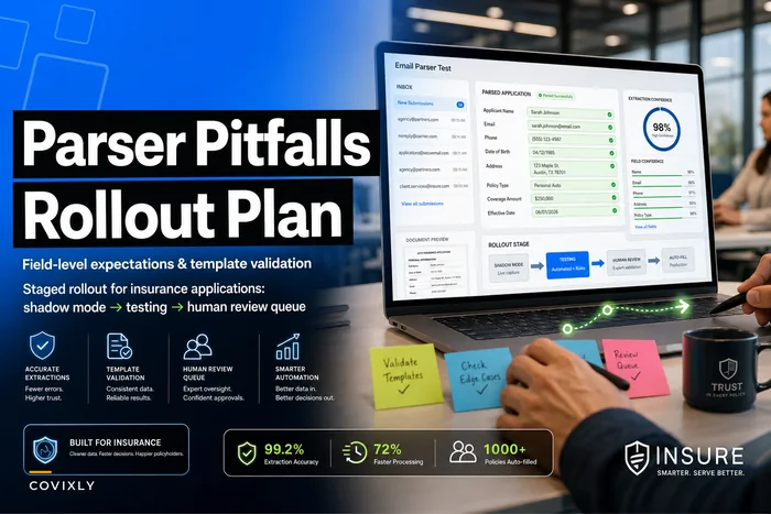 Avoid parser pitfalls: field-level expectations and rollout plan to auto-fill new policy applications