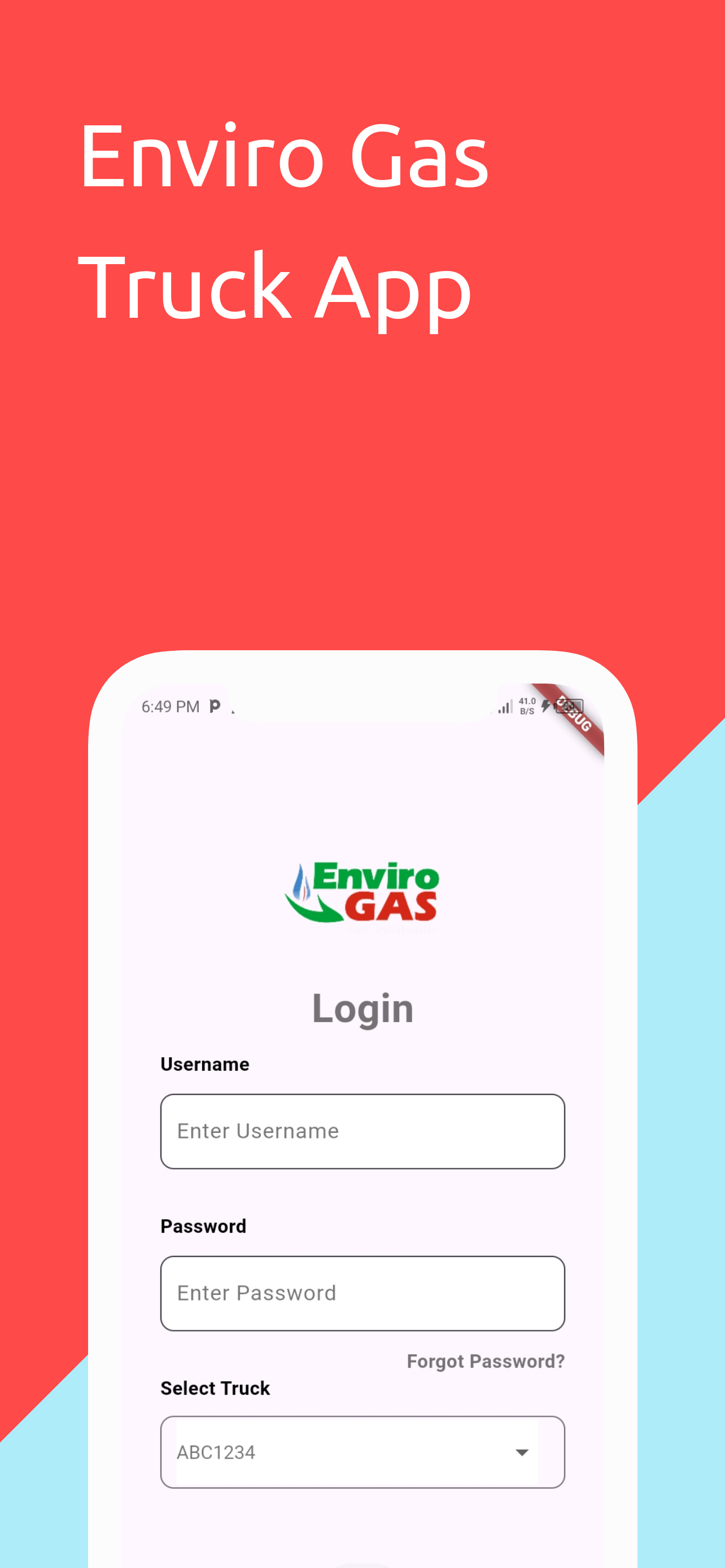 EnviroGas Truck Application Banner