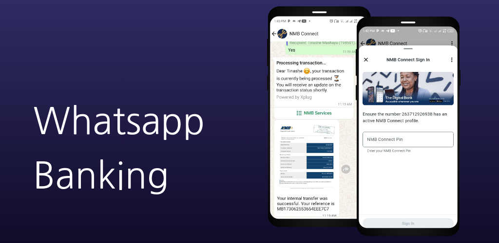 WhatsApp Banking Banner