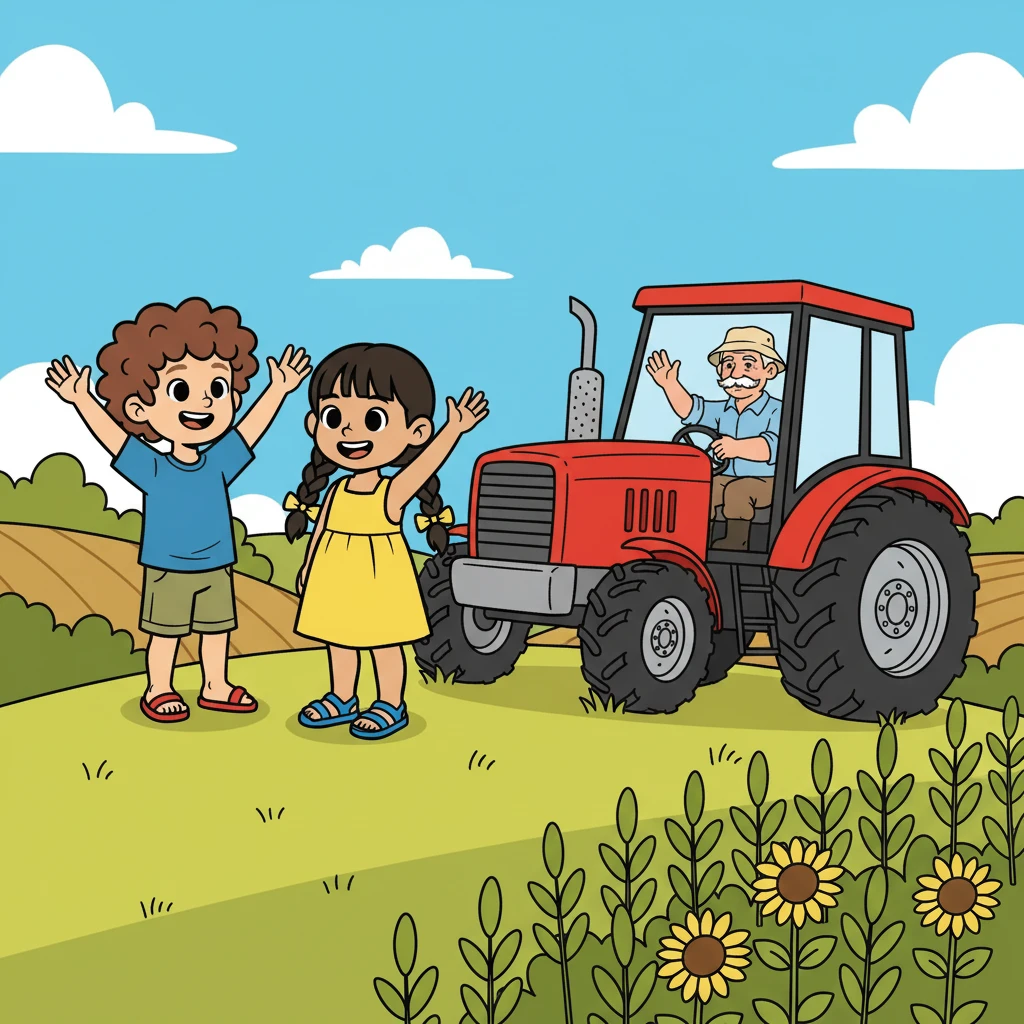 כריכת הספר הטרקטור בשדות