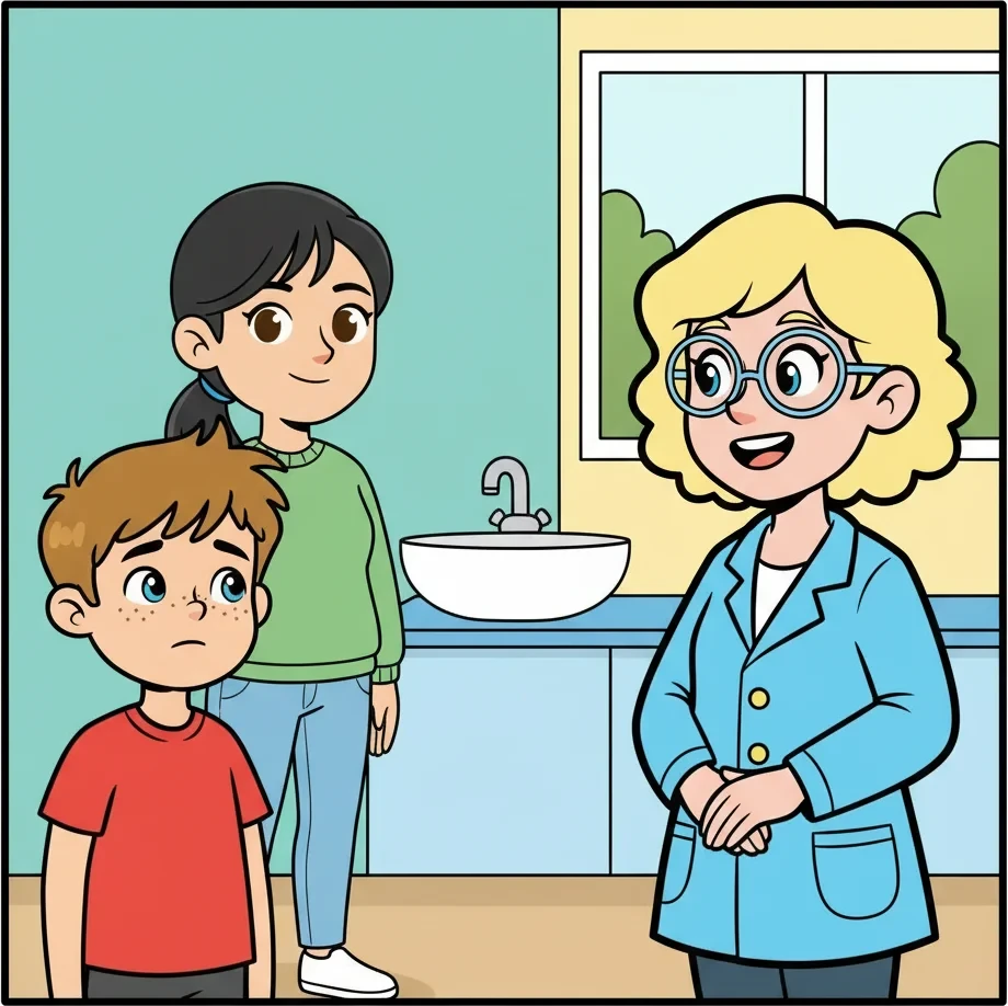 ג׳ון מצחצח שיניים — איור לעמוד 3