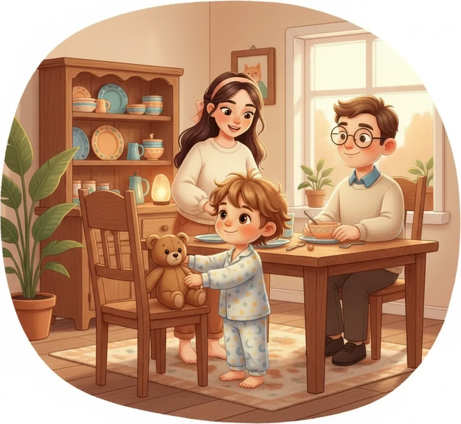 דן הולך לישון — איור לעמוד 2