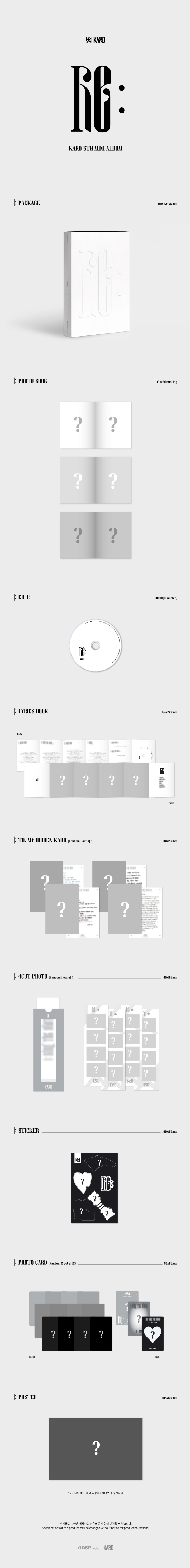 KARD 5th mini album Re and poster