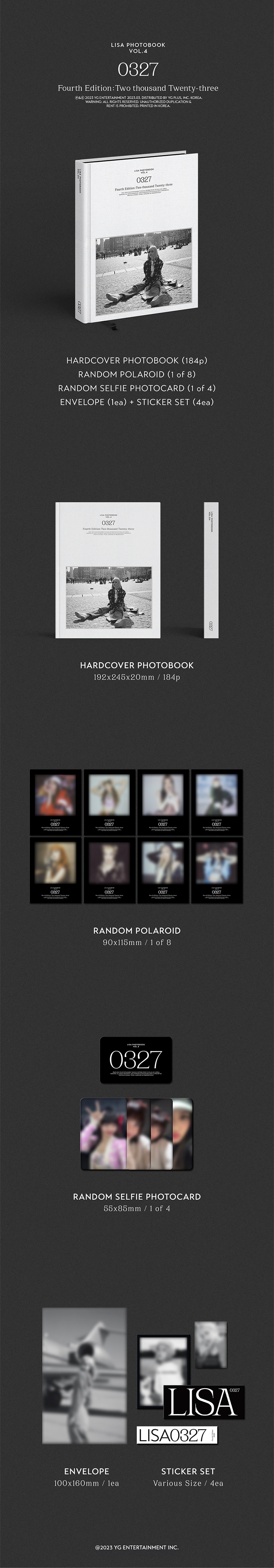 LISA vol4 LISA 0327 PHOTOBOOK and WEVERSE GIFT with weverse gift