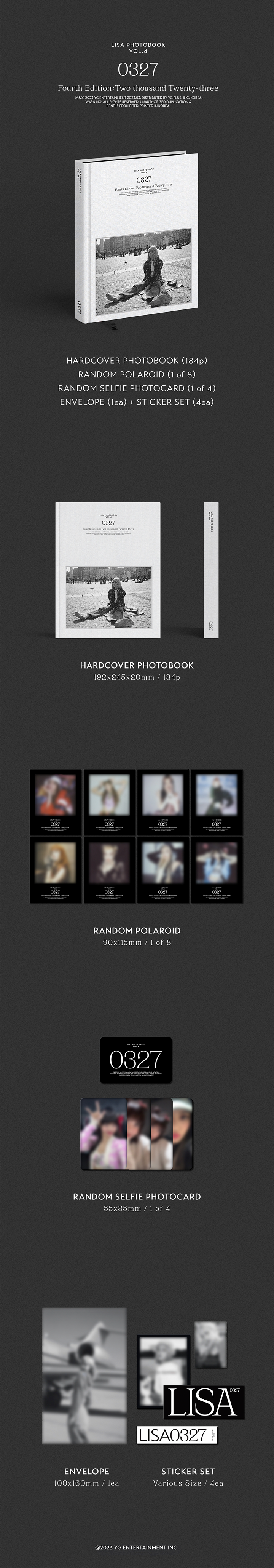 LISA  vol4 LISA 0327 PHOTOBOOK with weverse shop gift