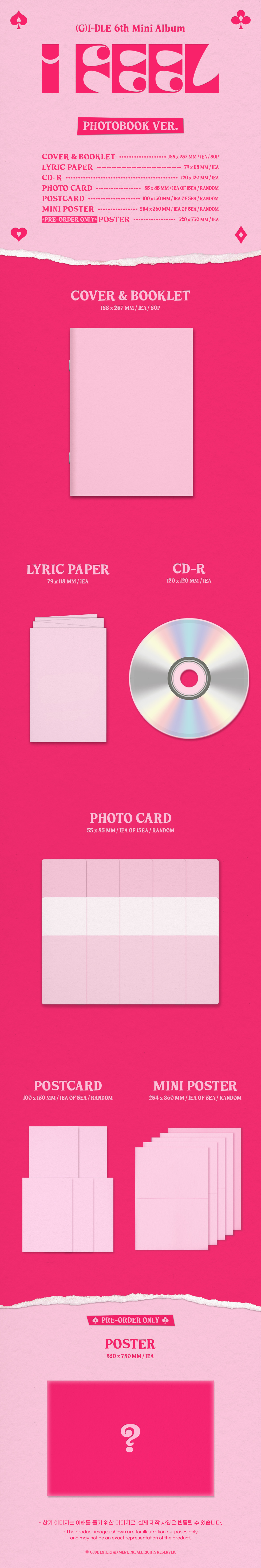 GIDLE  6th Mini Album I feel PhotoBook Ver