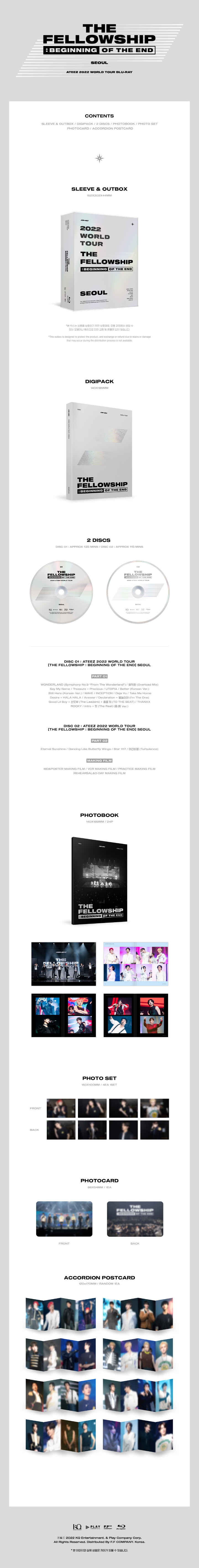 ATEEZ THE FELLOWSHIP BEGINNING OF THE END SEOUL Bluray