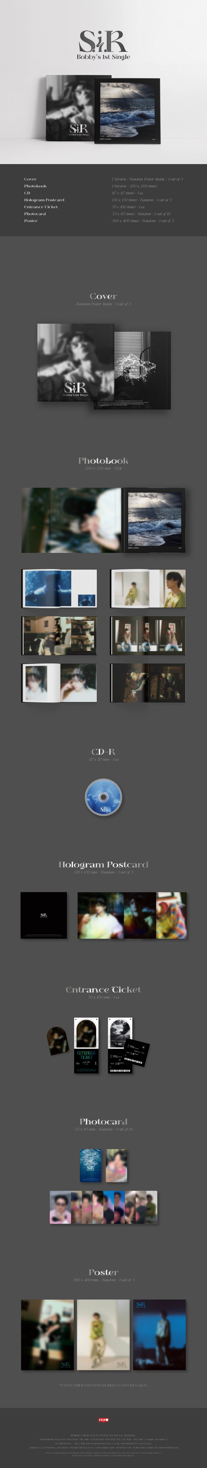 BOBBY 1st Solo Single Album SIR